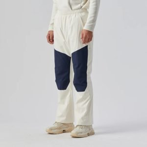 Men's Fleece Lined Ski Snow Pants - Waterproof, Pockets