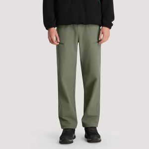 Men's Water-Resistant Hiking Travel Pants, Quick-Dry Stretch Work Pants