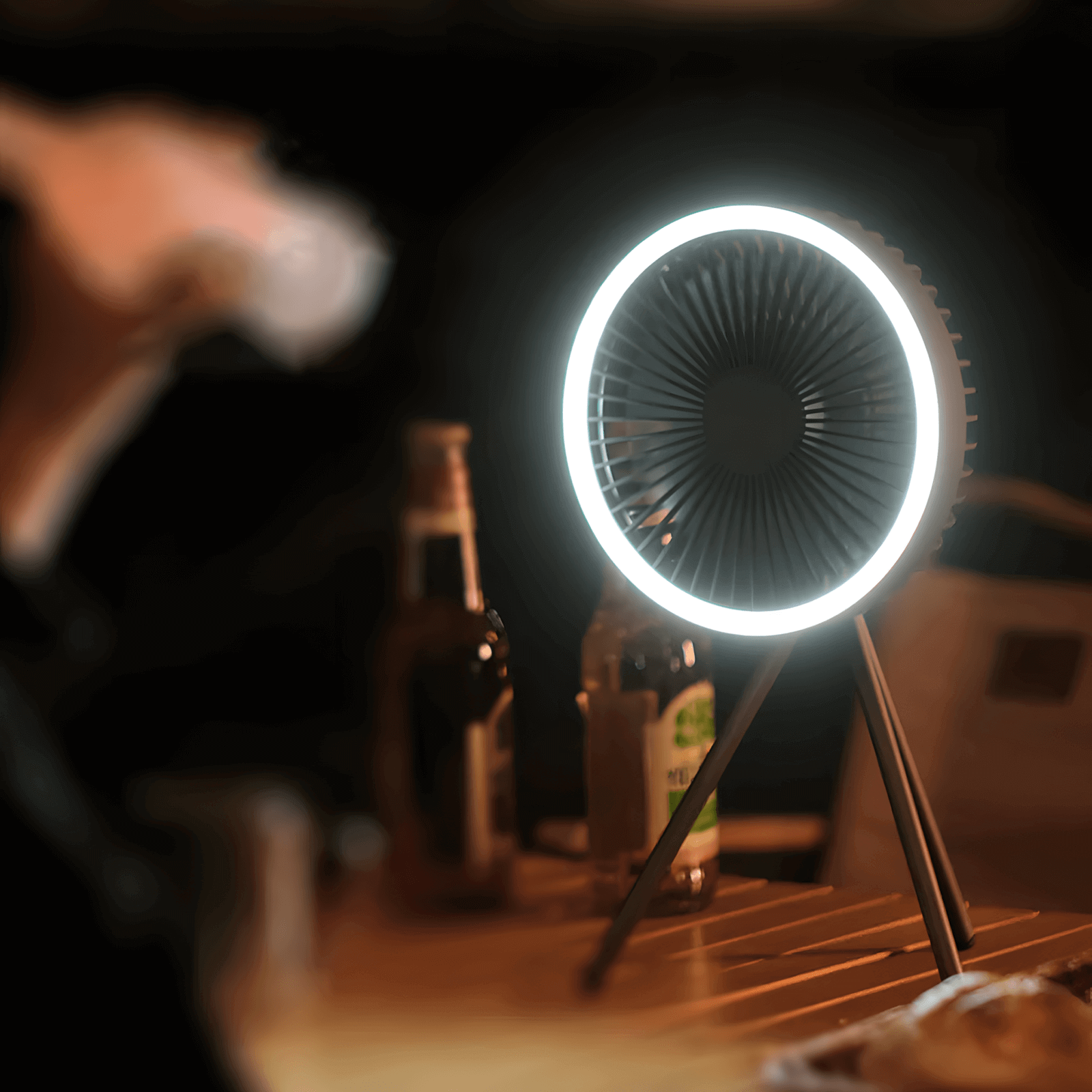 Multifunctional Camping Fan with LED Light - Image 8